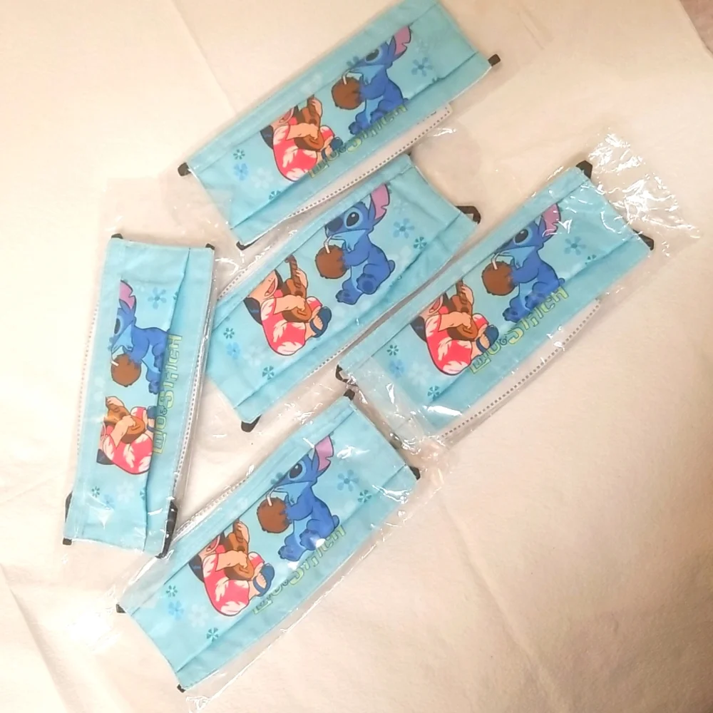 5 Kids Cloth Masks with Filter